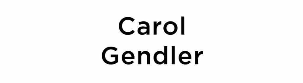 Carol Gendler Title Card